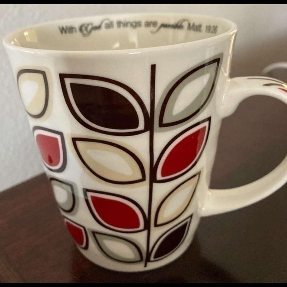 NWT Christian ☕️ Coffee Mug / Cup. Matt. 19:26